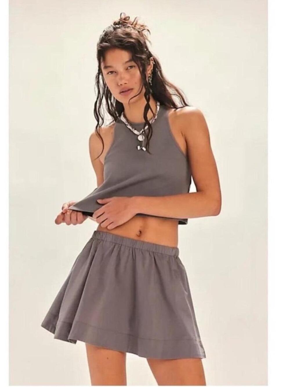 Free People free-est Milani Set Charcoal Grey Size Small